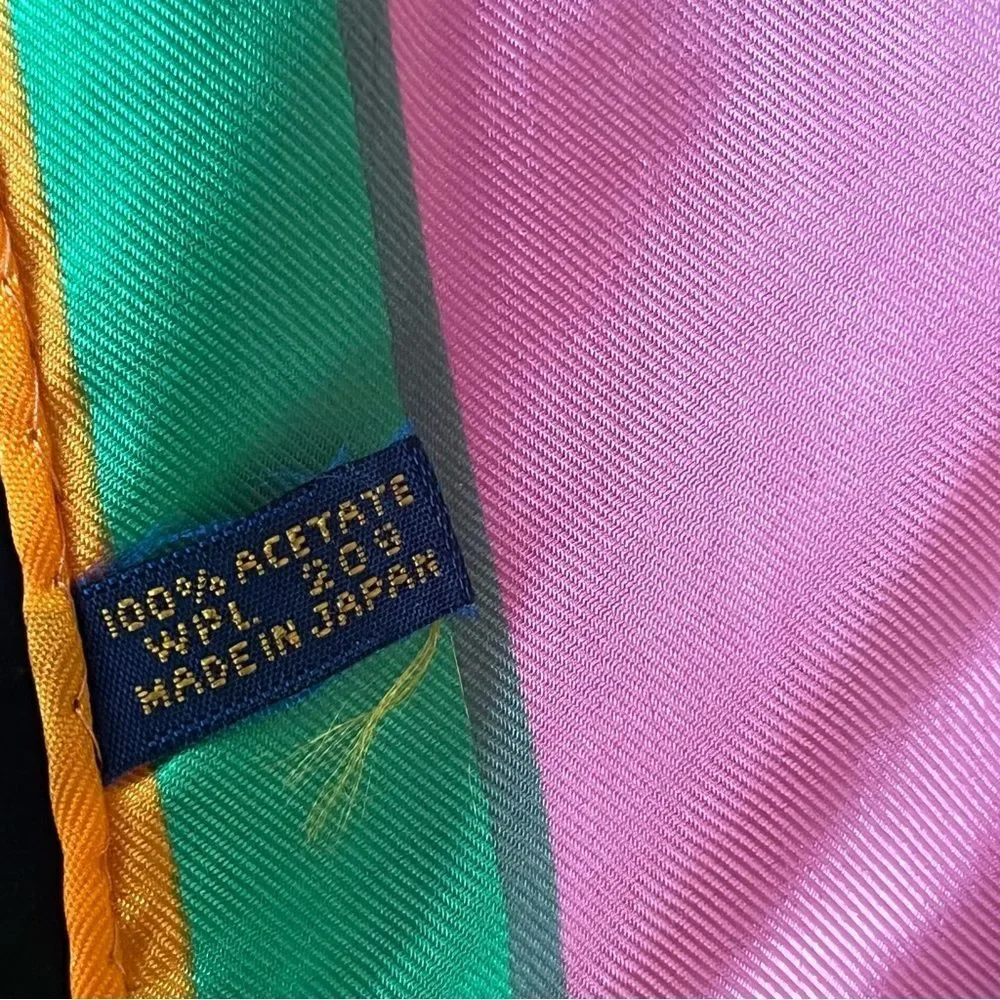 Grants Department Store Acetate Scarf Square Japan Vintage New Old Stock